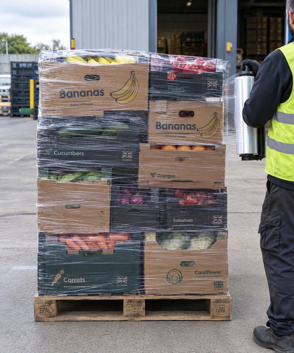 Concept image of an Innes Redmond-branded van delivering fresh produce